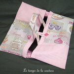 Cuisine - sac tarte - rose et jacquard gateau cupcake violet orange jaune vichy 02
