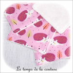 Sdb - lingette bambou - rose motif herisson03 - GFC