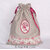 Sac - pochon - beige rose fleurt br parapluie 01