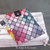 Protège livre - pochette cuir jacquard multicolore rouge 05