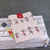 Protège livre - pochette cuir beige rouge souris 01