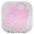Enfant - bavoir double - rose pale et imp licorne rose01 - GFC