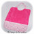 Enfant - bavoir double - rose vif et imp licorne rose01 - GFC