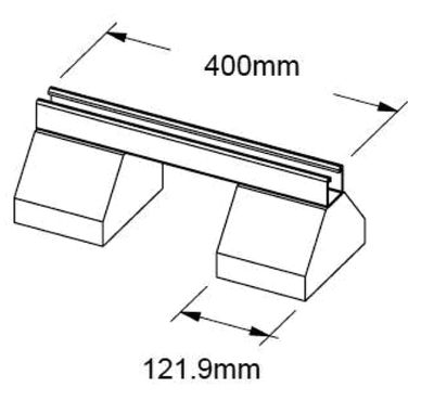 Support footbloc 400 CLI04427 Clima Concept schéma