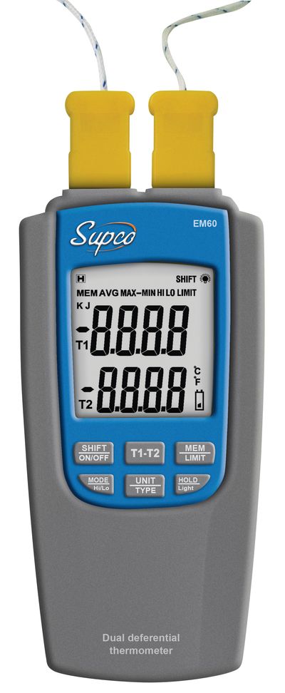 Thermomètre différentiel 2 voies EM60 - COP14014 - Supco