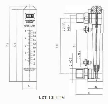 DEBITMETRE LZT 1001M FLO15002 MBDL