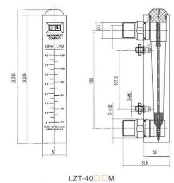 DÉBITMÈTRE LZT 4035M FLO25002 MBLD