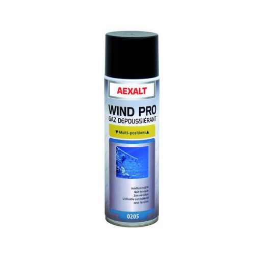 Gaz dépoussiérant multi-positions aérosol 650ml WIND PRO Aexalt