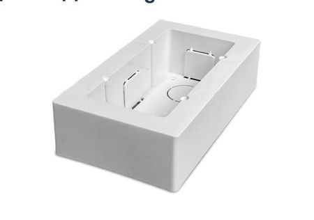 Boîtier double universel blanc saillie pour appareillage 161x92x42