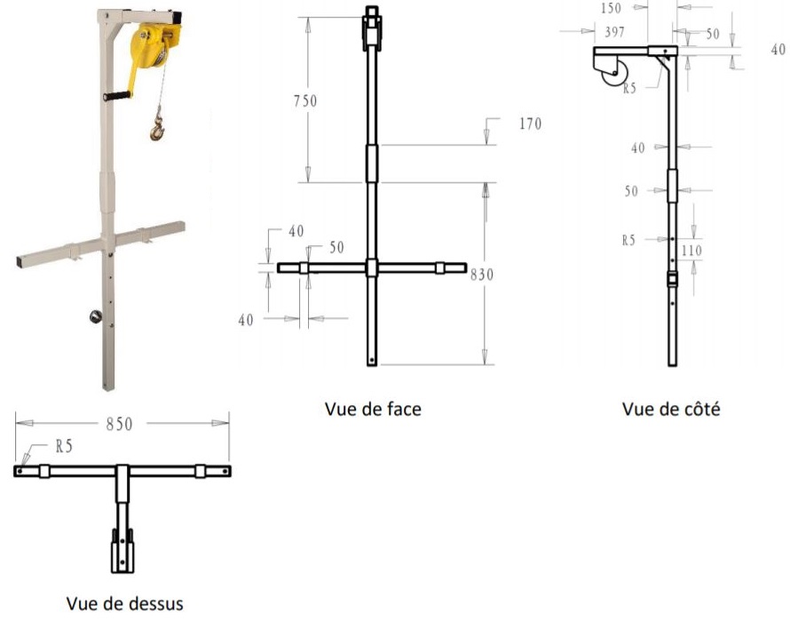 Lève charge eco pour climatiseur - CLI04438