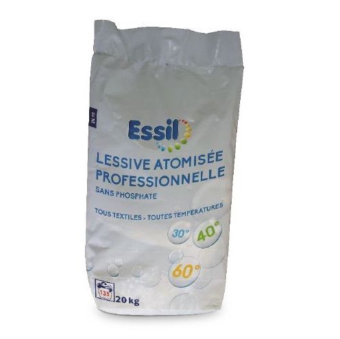 Lessive poudre linge sans phosphate sac de 20kg ESSIL - DL10