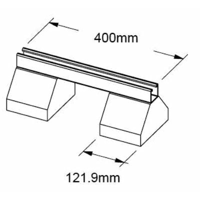 Support footbloc 400 CLI04427 Clima Concept schéma