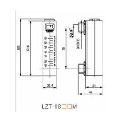 Débitmètre eau LZT 0802M FLO05002 MBLD