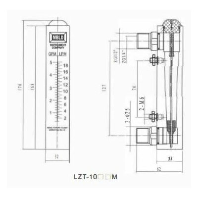 DEBITMETRE LZT 1001M FLO15002 MBDL