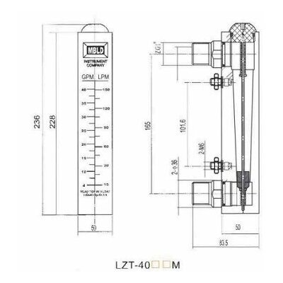 DÉBITMÈTRE LZT 4035M FLO25002 MBLD