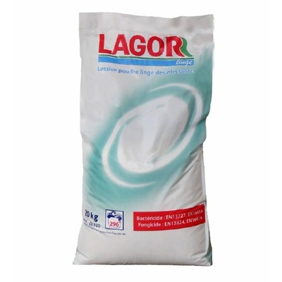 Lessive poudre linge désinfectante lagor DL020 sac 20kg socape