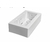 Boîtier Double Universel Blanc Saillie pour Appareillage 161x92x42 mm