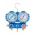 Manomètre 2 voies en coffret R1234yf jeu 3 flexibles 1,5m coupleurs automobiles VALUE Teddington