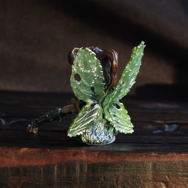 Figurine %22Brindille ailée%22 Malachite 3