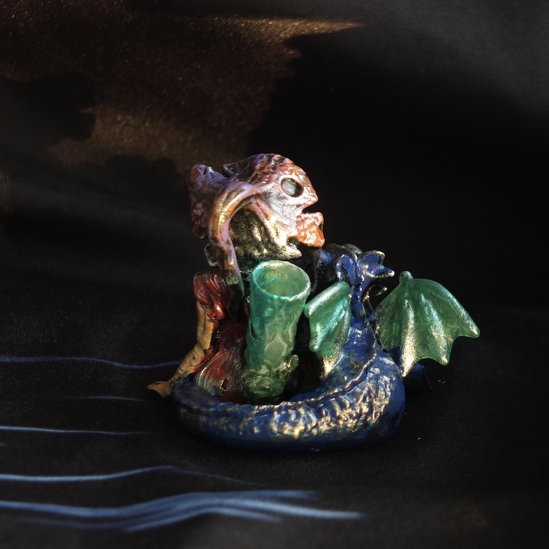 Figurine %22Brindille et BB Dragon%22 Nacre 2