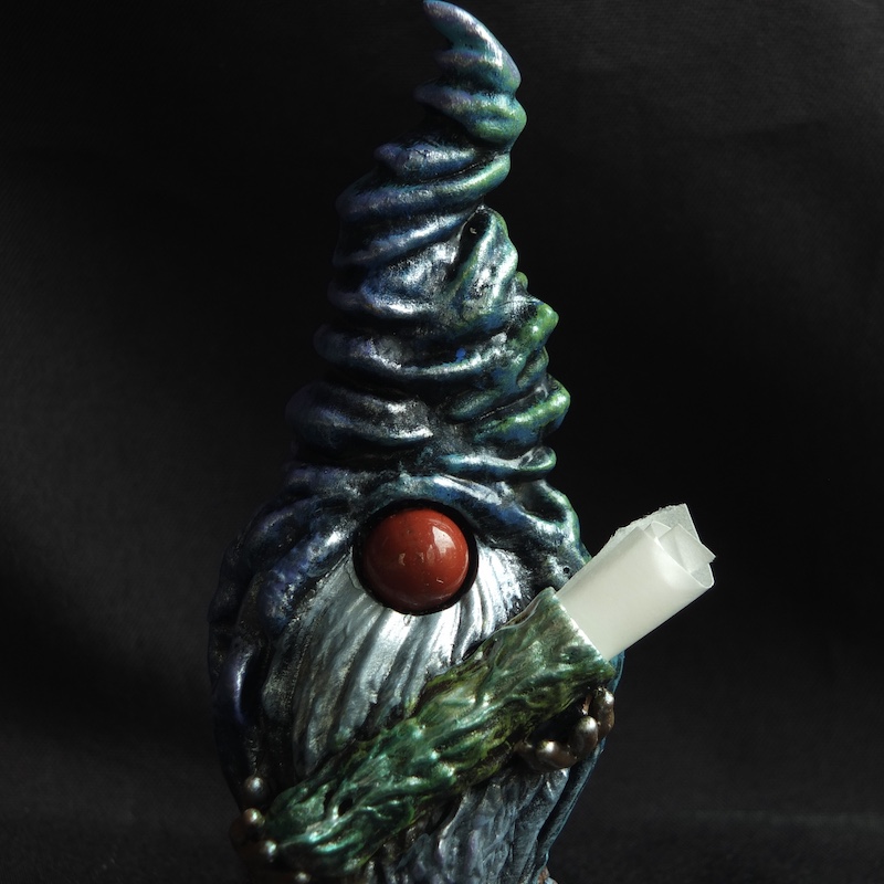 Figurine %22Espiègle et message%22 Jaspe rouge 2