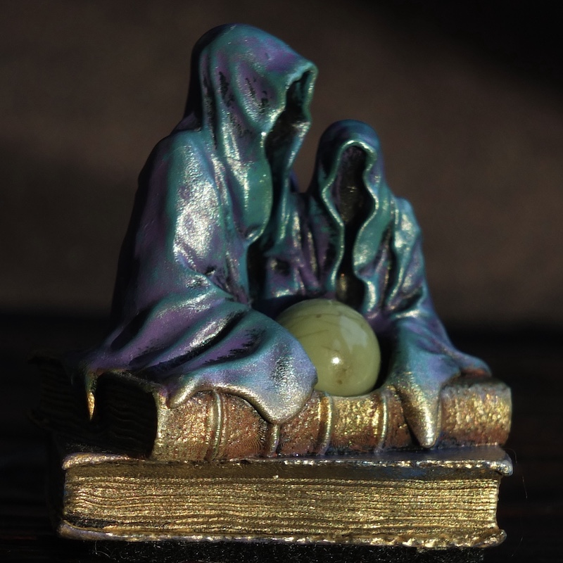 Figurine %22Le conteur%22 Chrysoprase 3