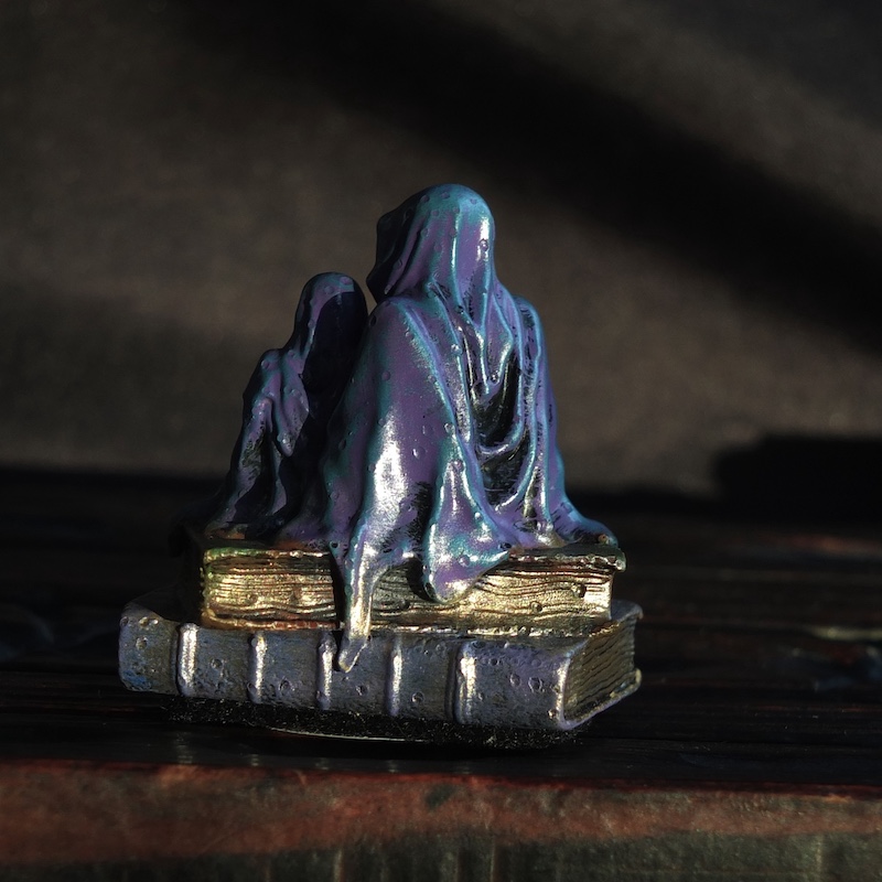 Figurine %22Le conteur%22 Chrysoprase2