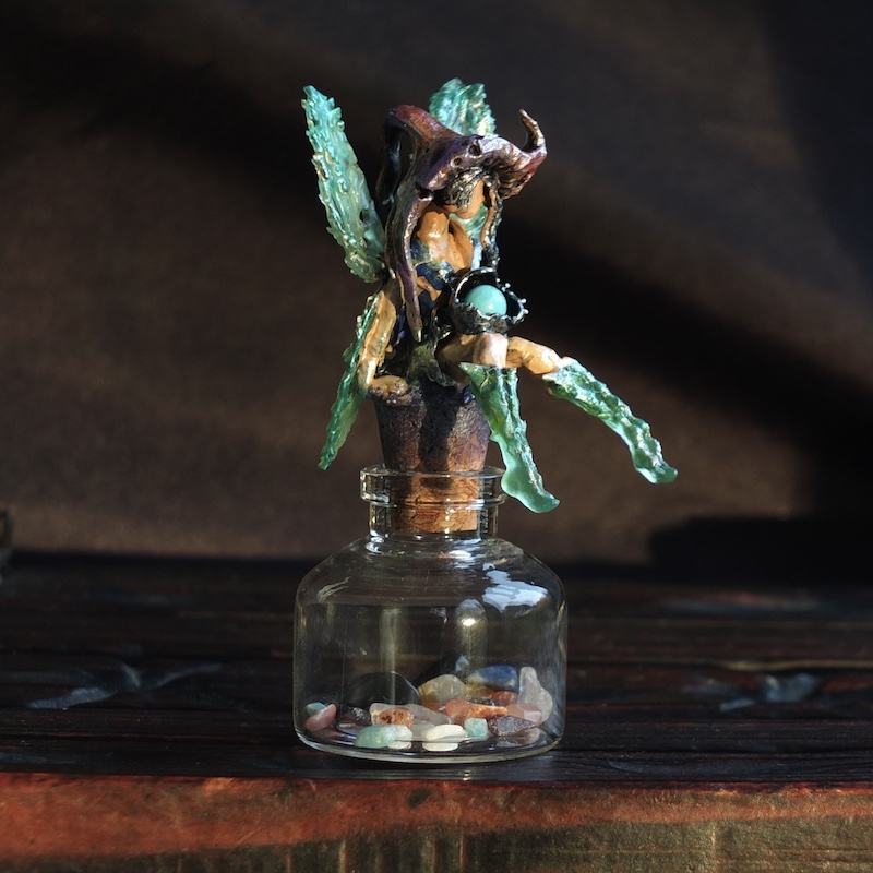 Lufiole %22Brindille ailée%22 Jaspe aqua 1