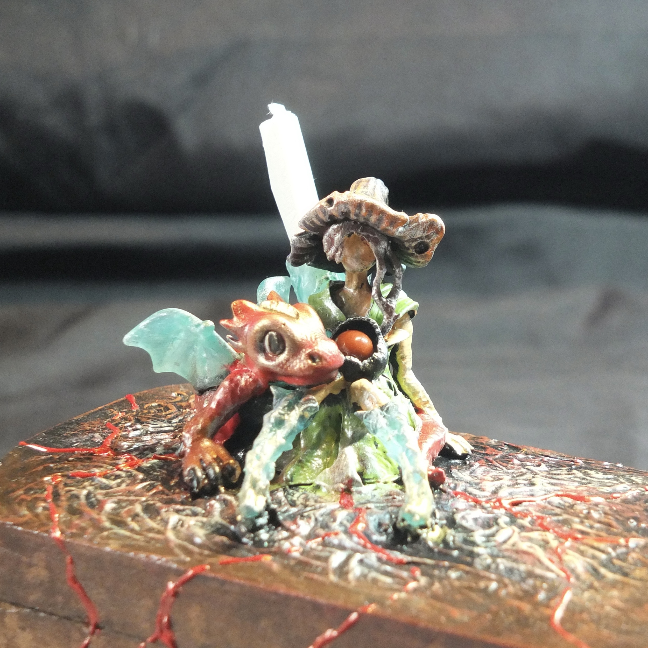 Coffret magique personnalisé Brindille et BB Dragon avec figurine artisanale GM 3
