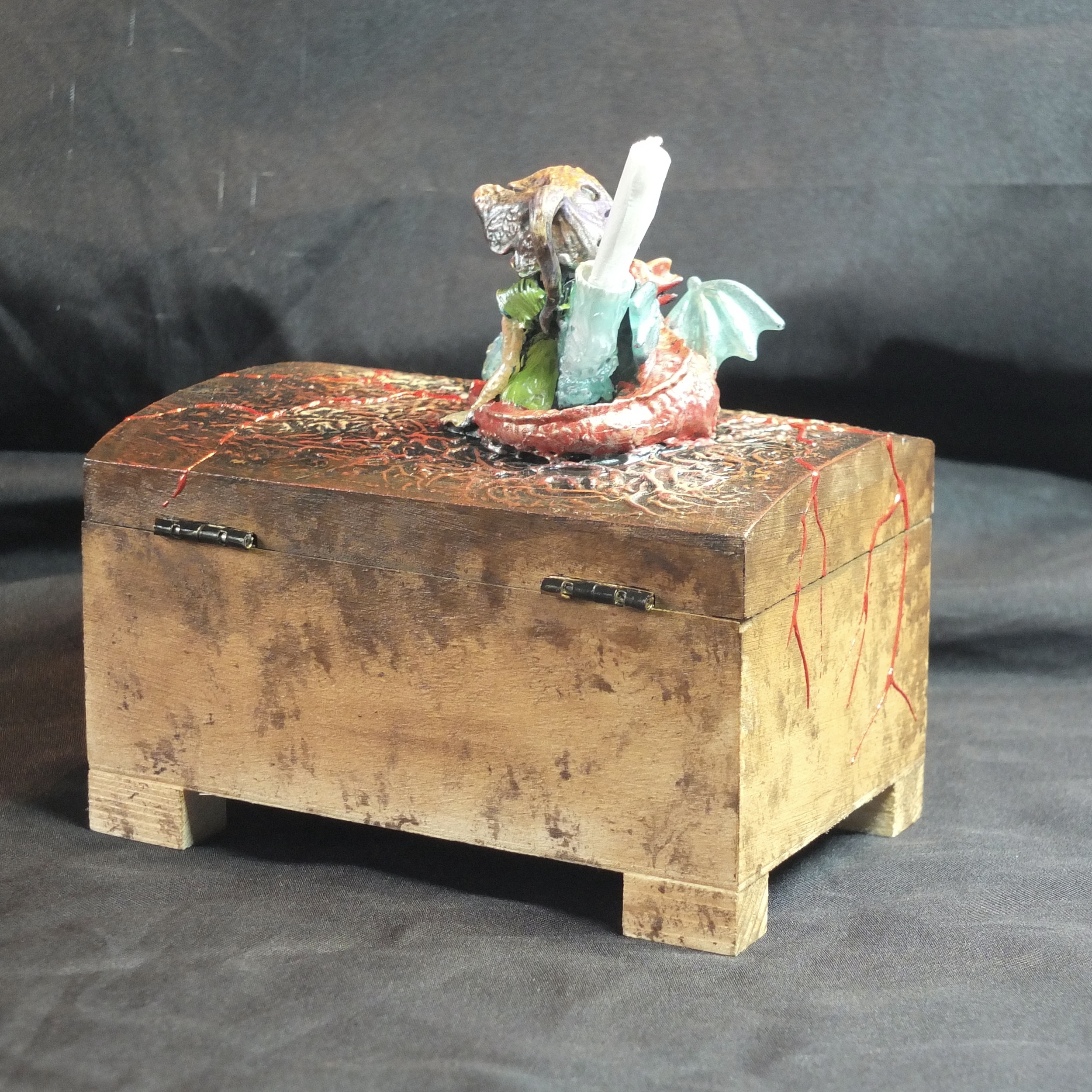 Coffret magique personnalisé Brindille et BB Dragon avec figurine artisanale GM 4