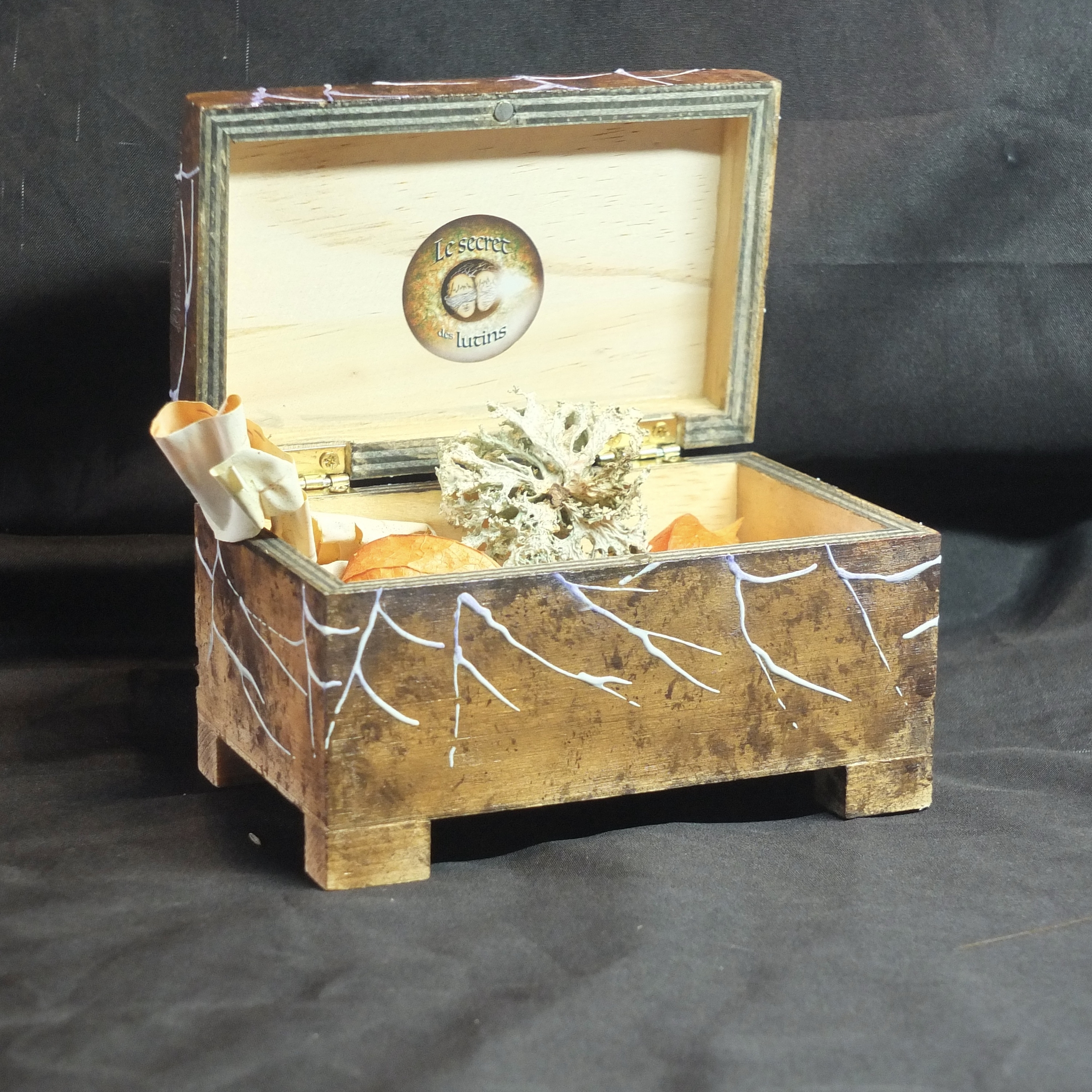 Coffret magique personnalisé La tisserande de rêves avec figurine artisanale GM 1