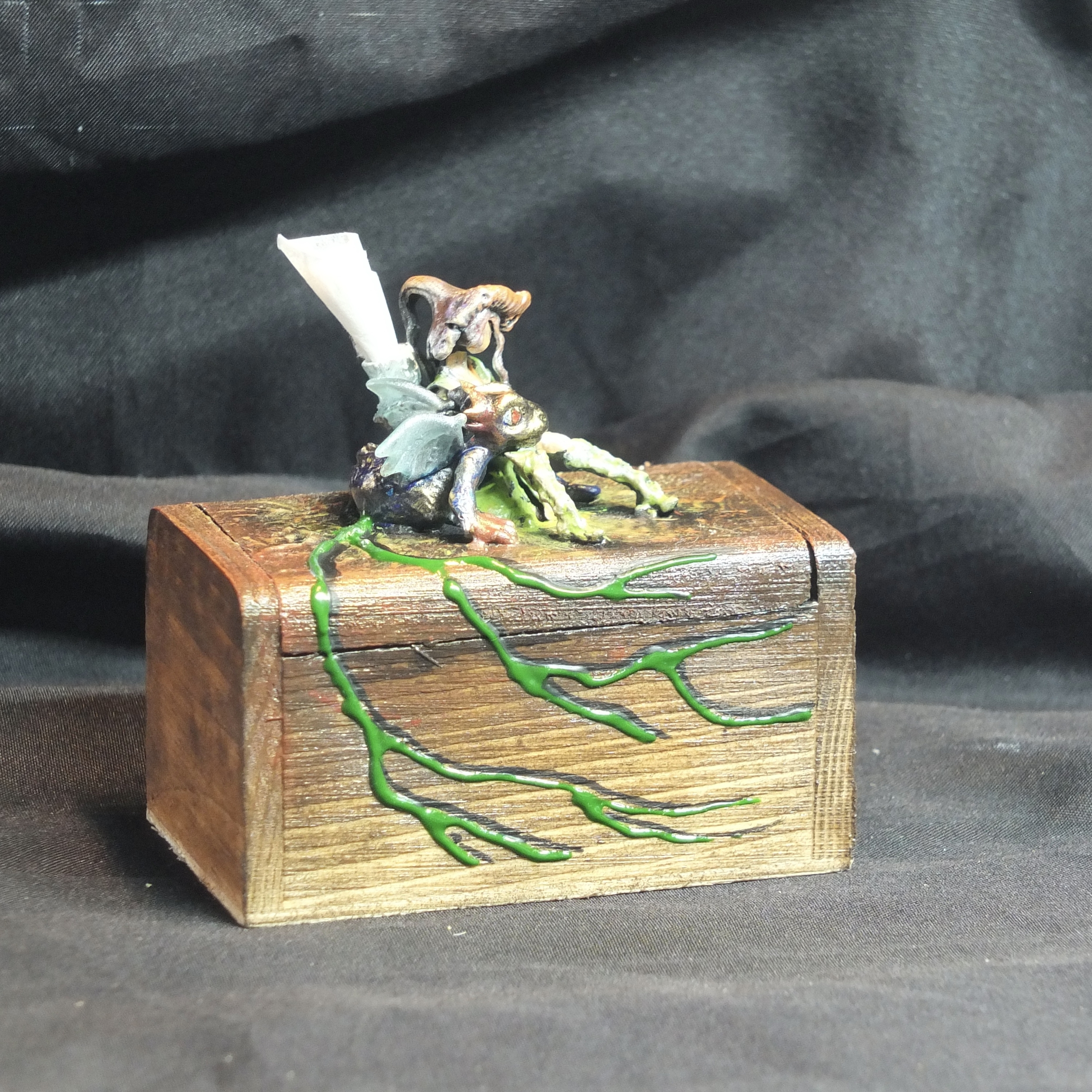 Coffret personnalisé Brindille et BB Dragon avec figurine artisanale PM 1
