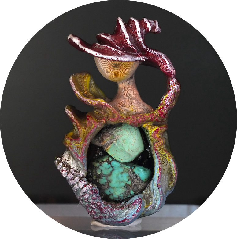 Pendentif Turquoise MM - Pendentif pierre naturelle Gaia Passion - Le secret des lutins