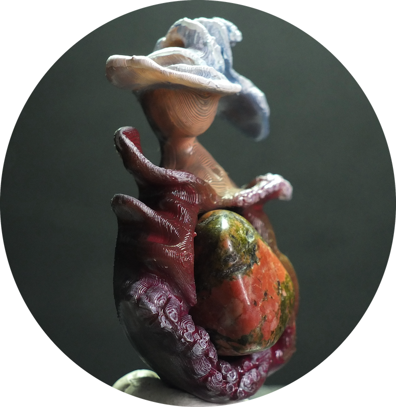 Pendentif Unakite PM - Pendentif pierre naturelle Gaia Passion - Le secret des lutins.3