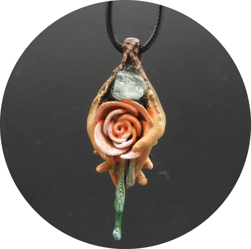 Pendentif Saphir - Pendentif pierre naturelle Gaia Passion - Le secret des lutins.2