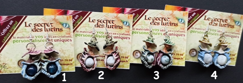 Boucles doreilles pierre naturelle Gaia Passion