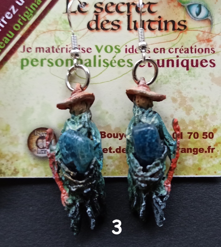Boucles doreilles pierre naturelle Gaia Cueilleurs3