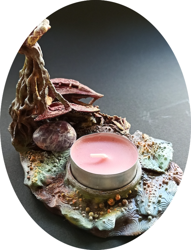 Bougeoir Dragon pierre naturelle Tourmaline Lalaïthe 2 copie