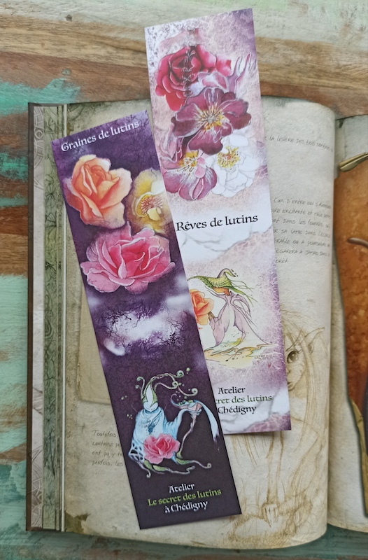 marques pages les lutins et les roses de chedigny le secret des lutins