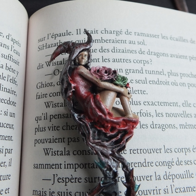 Marque Pages Nymphe aux roses V1 3