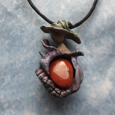 Pendentif Lutin Passion Jaspe rouge V2