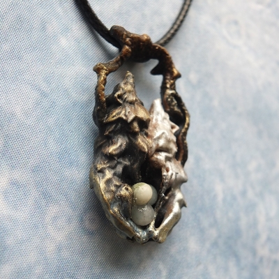 Pendentif Loups Hati et Sköll Amazonite V2 2