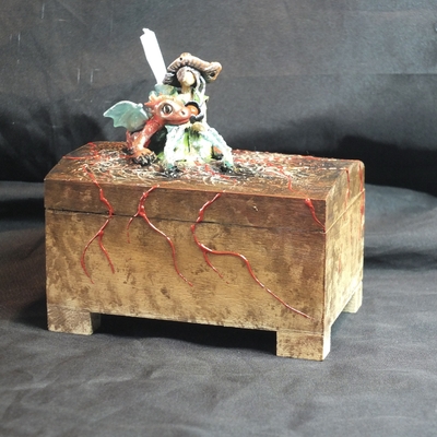 Coffret magique personnalisé Brindille et BB Dragon avec figurine artisanale GM 5
