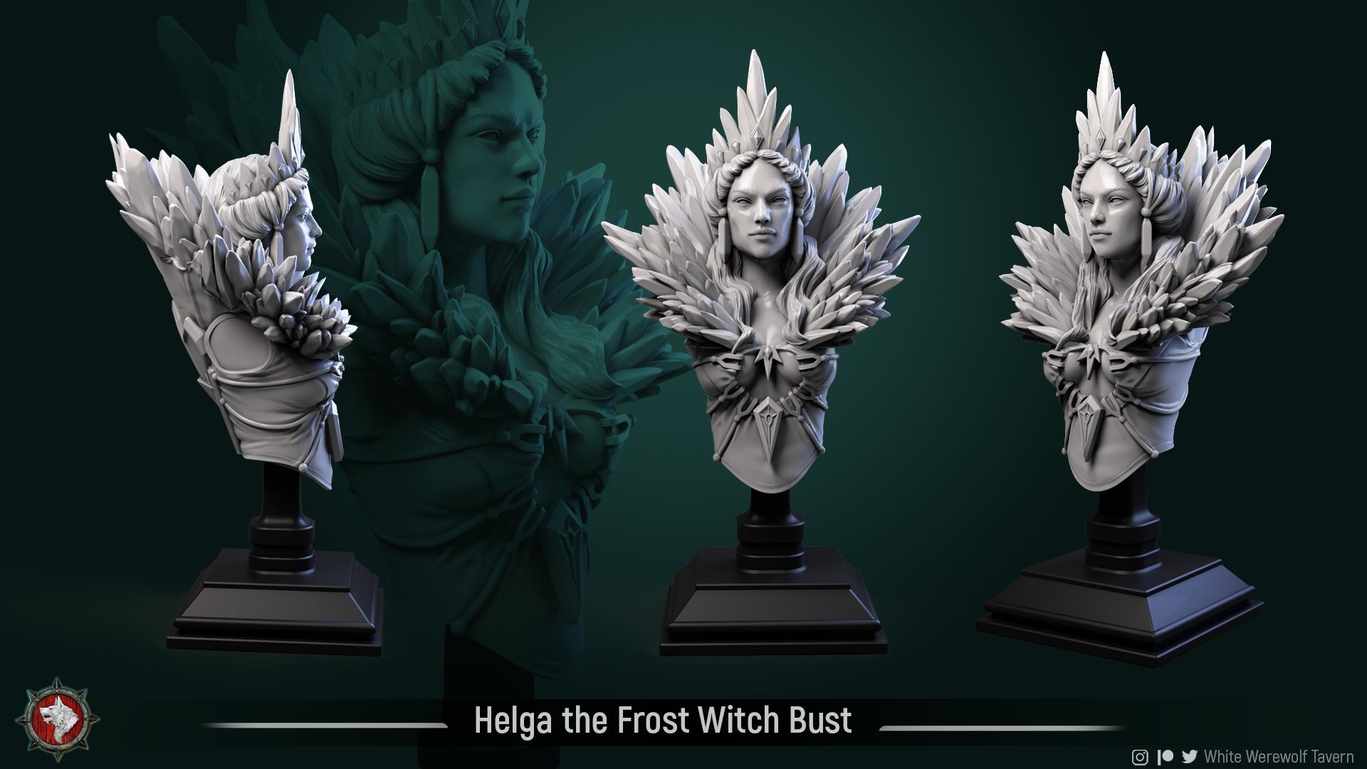 Helga the Frost Witch_bust