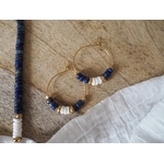 Créoles COACHELLA lapis lazuli