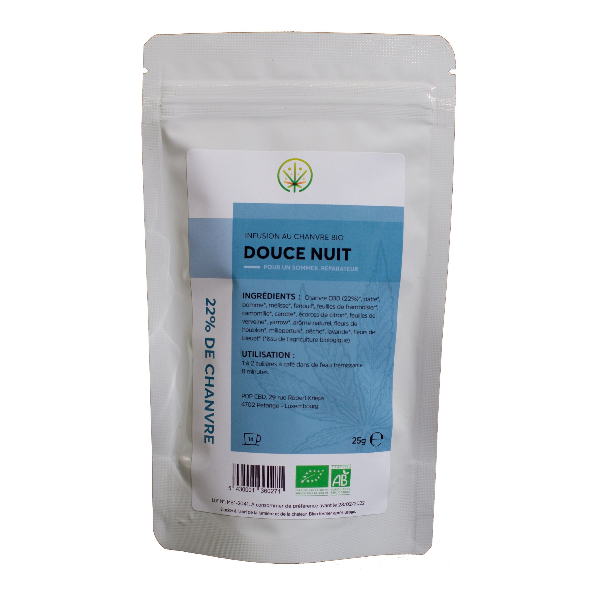 infusion cbd sommeil douce nuit