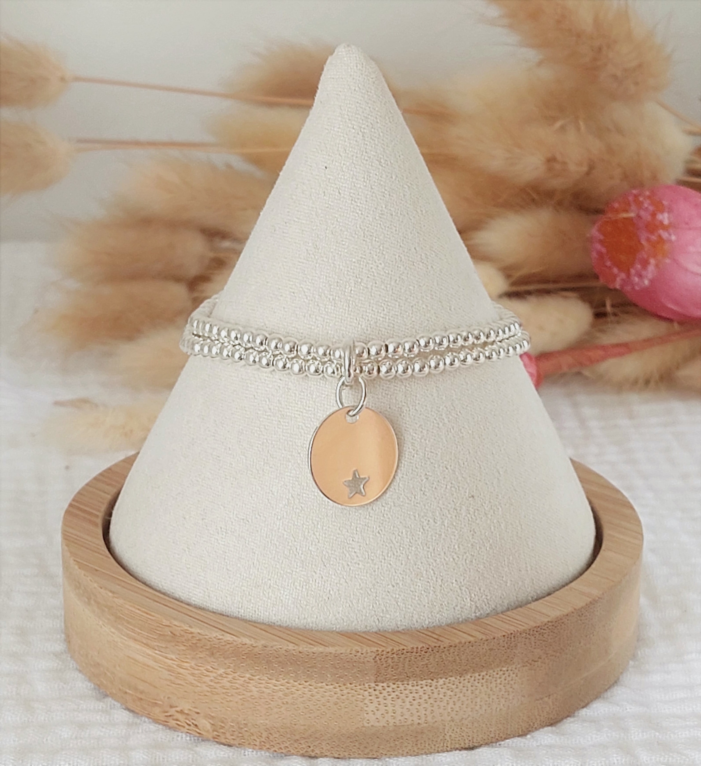 THELMA ETOILE AJOUREE BRACELET DOUBLE ARGENT 925 L INSOLENTE BIJOUX