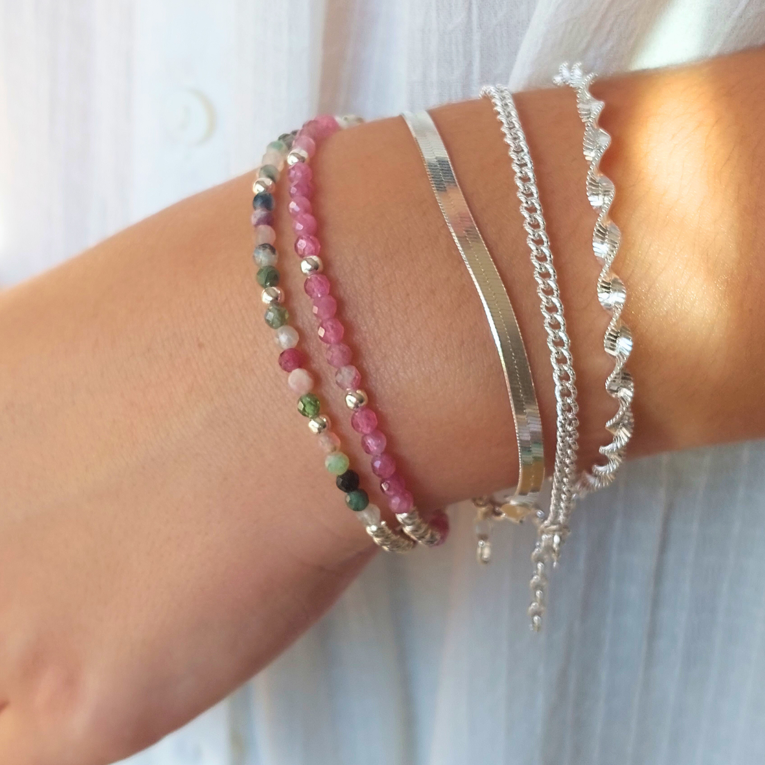 bracelet-argent-massif-l-insolente-bijoux-pierre-gemme-veritable-tourmaline-rose