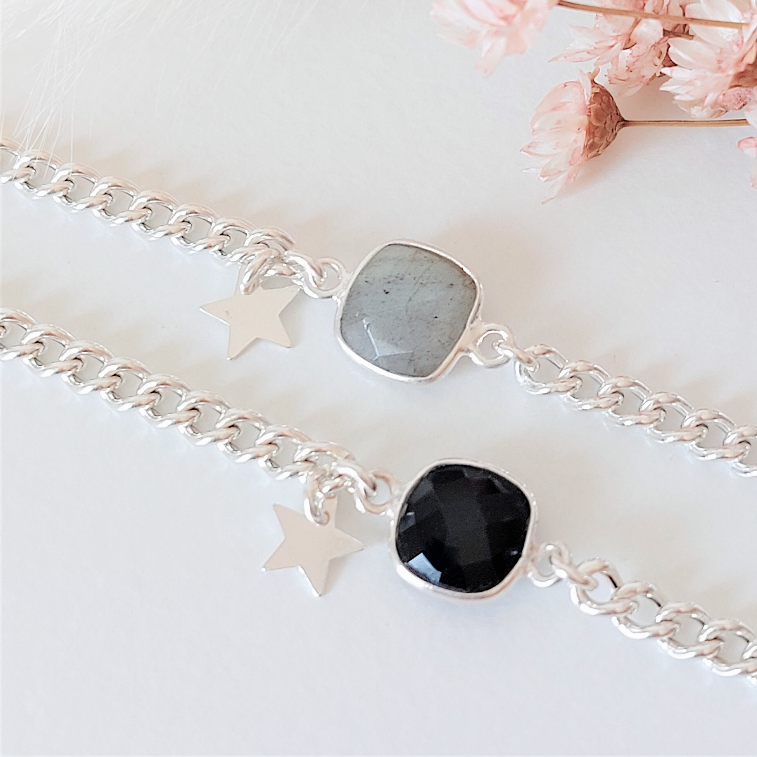bracelet-femme-argent-925-labradorite-onyx-noire-maille-gourmette-l-insolente-bijoux