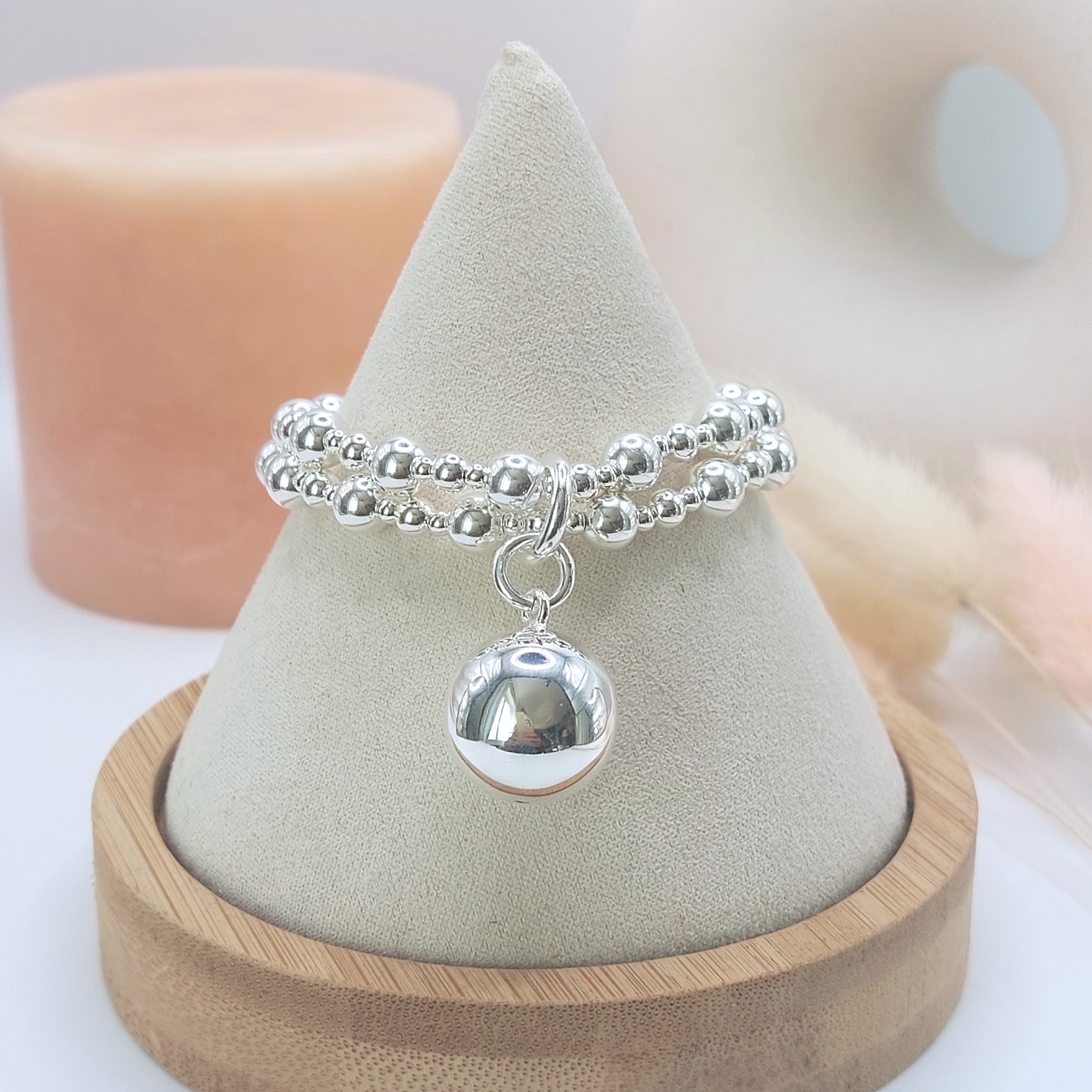 YinShan Bracelet En Argent Sterling 925 Avec Cœur Infini Gravé